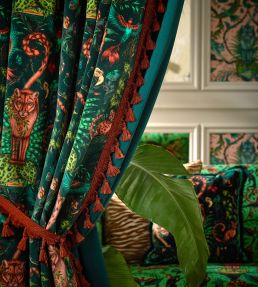 Bosque Dreams Velvet Fabric by Clarke & Clarke Forest
