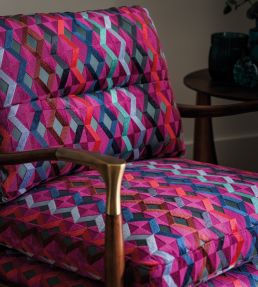 Bossa Nova Fabric by Osborne & Little Hot Pink