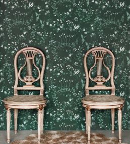 Botanica Wallpaper by Barneby Gates Woodland Green