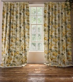 Botanica Fabric by Warwick Mustard