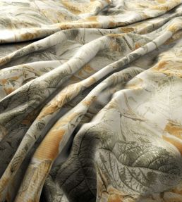 Botanica Fabric by Warwick Mustard