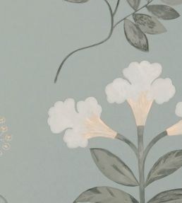 Botanical Stripe Wallpaper by Liberty Pewter