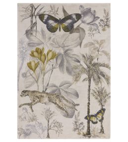 Clarke & Clarke Botany rug Charcoal/Chartreuse 48377-CCBO-CC-120170 Charcoal/Chartreuse