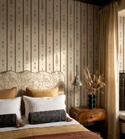 Boteh Wallpaper by Coordonne Onyx