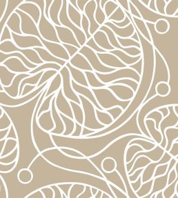 Bottna Wallpaper by Marimekko Beige