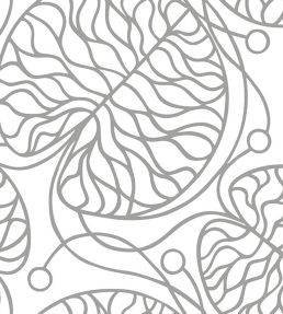 Bottna Metallic Wallpaper by Marimekko Silver