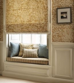 Boulbon Fabric by Nina Campbell Red