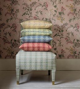 Boulbon Fabric by Nina Campbell Red