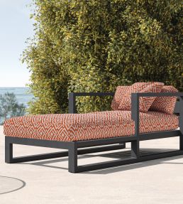 Boulders Fabric by Warwick Tangerine