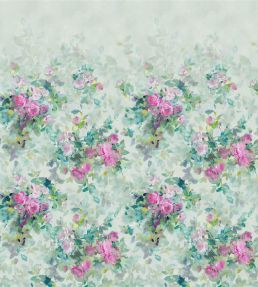 Bouquet de Roses Mural by Designers Guild Celadon