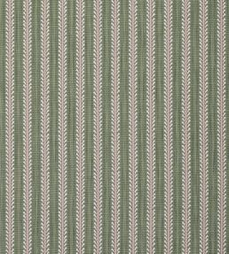 Bourdon Stripe Fabric by Colefax and Fowler Olive