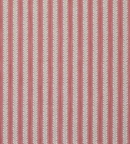 Bourdon Stripe Fabric by Colefax and Fowler Red