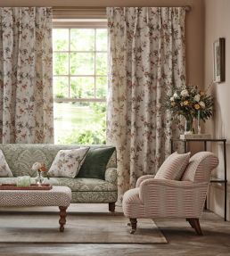Bourton Damask Fabric by Nina Campbell Sage
