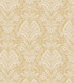 Bourton Damask Wallpaper by Nina Campbell Yellow
