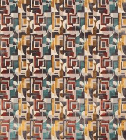 Bovolo Fabric by Osborne & Little Slate/Amber