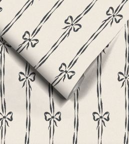 Bow Peep Wallpaper by Woodchip & Magnolia Charcoal
