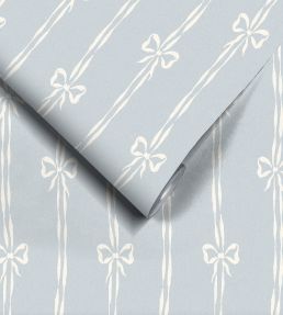 Bow Peep Wallpaper by Woodchip & Magnolia Dusky Blue