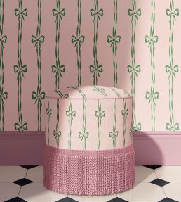 Bow Peep Wallpaper by Woodchip & Magnolia Pink Apple