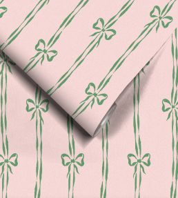 Bow Peep Wallpaper by Woodchip & Magnolia Pink Apple