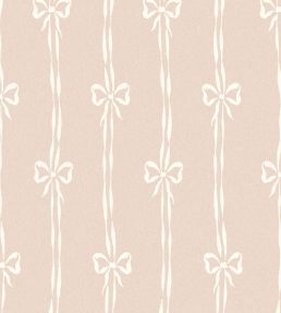 Bow Peep Wallpaper by Woodchip & Magnolia Plaster Pink