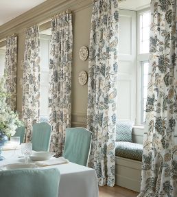 Braganza Fabric by Colefax and Fowler Old Blue