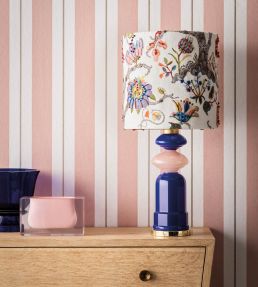 Bramante Stripe Wallpaper by Osborne & Little Blush
