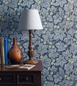 Bramble Wallpaper by Morris & Co Pale Blue
