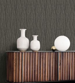 Branches Wallpaper by Today Interiors Dark Grey