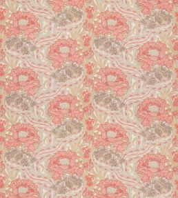 Brantwood Cotton Fabric by GP & J Baker Coral/Sand