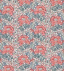 Brantwood Cotton Fabric by GP & J Baker Teal