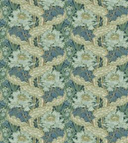 Brantwood Wallpaper by GP & J Baker Indigo/Teal