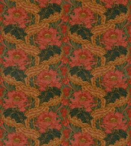 Brantwood Velvet Fabric by GP & J Baker Rose/Green
