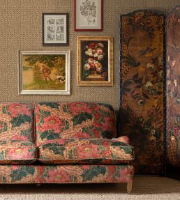 Brantwood Velvet Fabric by GP & J Baker Rose/Green