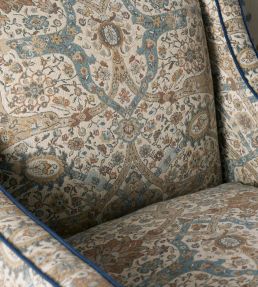 Brantwood Wool Fabric by Sanderson Stone/Mineral Blue