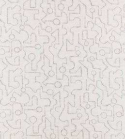 Braque Fabric by Zinc Greyscale