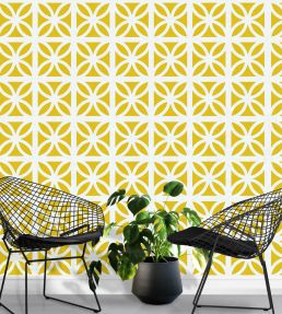 Breeze Wallpaper by Mini Moderns Mustard