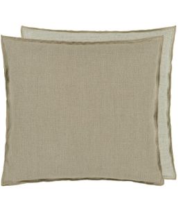Brera Lino Cushion 43 x 43cm by Designers Guild Seagrass & Natural