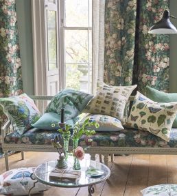 Brera Lino Cushion 43 x 43cm by Designers Guild Thyme & Pebble