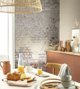 Brickwall Mural by Caselio Taupe
