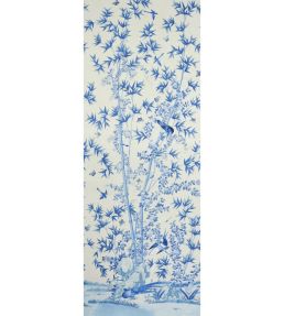 Brighton Pavilion Panel Mural by Schumacher Blue
