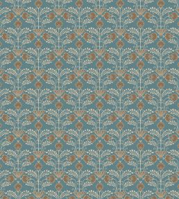 Brimble Wallpaper by Josephine Munsey Teal and Orange