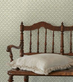 Brindle Dot Wallpaper by Josephine Munsey Aqua