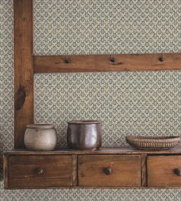 Brindle Dot Wallpaper by Josephine Munsey Petrol
