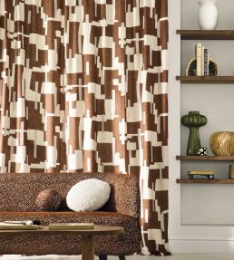 Brisbane Fabric by Camengo Terracotta