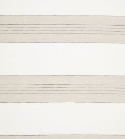 Broad Stripe Linen Fabric by Volga Linen Natural/White
