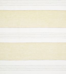 Broad Stripe Linen Fabric by Volga Linen Primrose/White