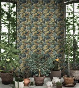 Broadhead Forest Wallpaper by Woodchip & Magnolia Lichen Green
