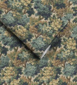 Broadhead Forest Wallpaper by Woodchip & Magnolia Lichen Green