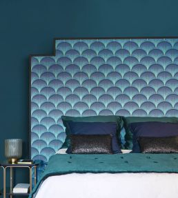 Broadway Wallpaper by Casadeco Bleu Indigo