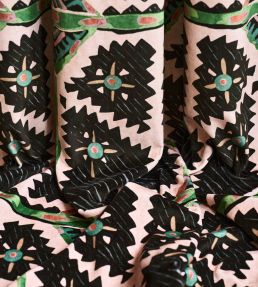 Brocha Fabric by Harlequin Blush/Charcoal
